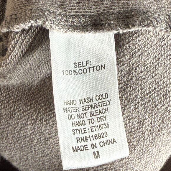 Easel‎ Womens Oversized Sweater Medium Taupe Gray Washed Grunge Boho Lagenlook - Picture 8 of 10